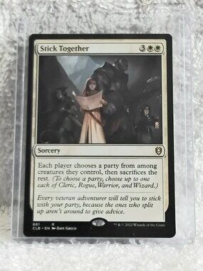 5/$20 Mint 2022 MTG Stick Together Rare Card 661 Deckmaster!!